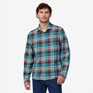 Patagonia - Men's Long Sleeve Fjord Flannel Shirt Belay Blue - Size M